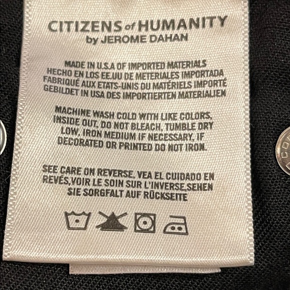 Dark Wash High Rise Skinny Jeans Minimalist Clean Girl Stretch Denim 30 - Picture 9 of 13